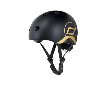 Kask i ochraniacz Scoot & Ride Kask Ochronny XXS-S dla dzieci 1-5 lat Gold